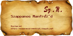 Szappanos Manfréd névjegykártya